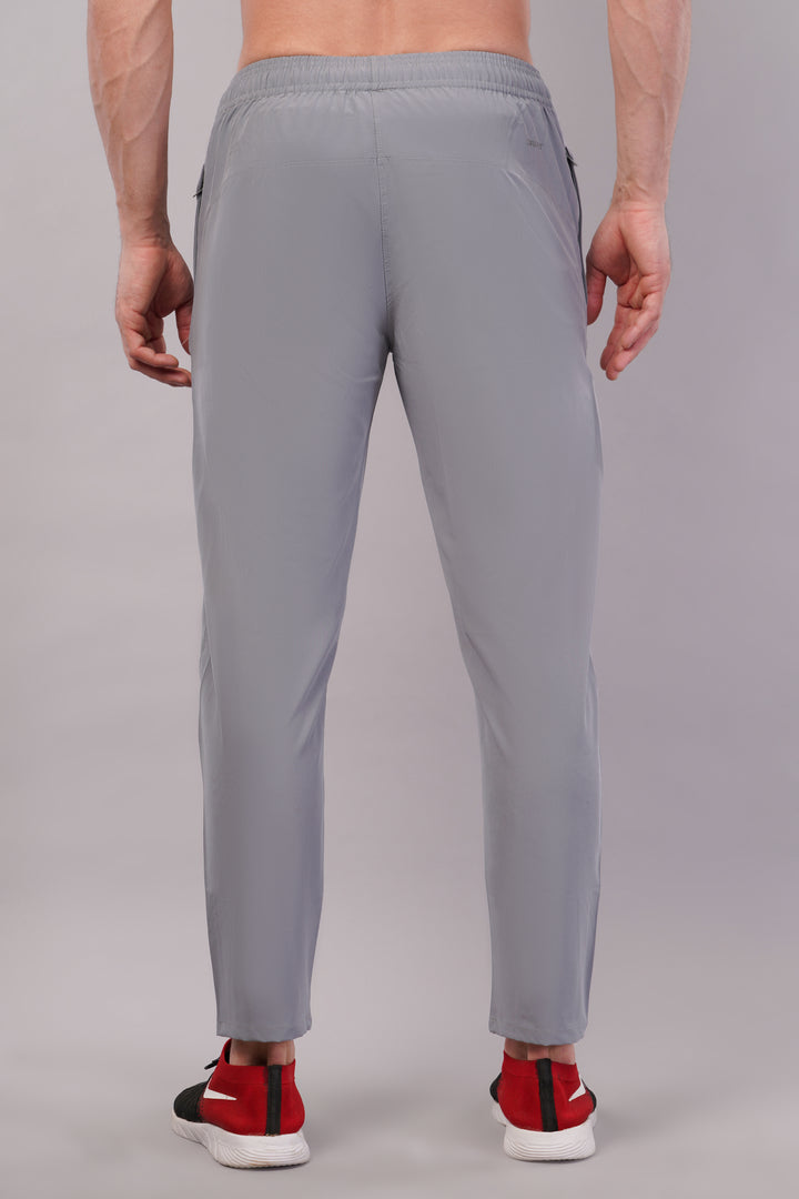 Men's Dryfit Running Sports Track Pant in NS Lycra Pro with 2 Zipped Side Pockets.