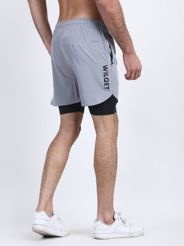 Mens Dryfit 2IN1 Shorts