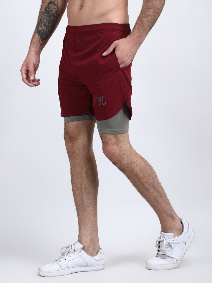 Mens Dryfit 2IN1 Shorts