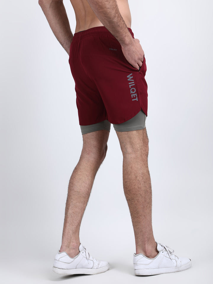 Mens Dryfit 2IN1 Shorts