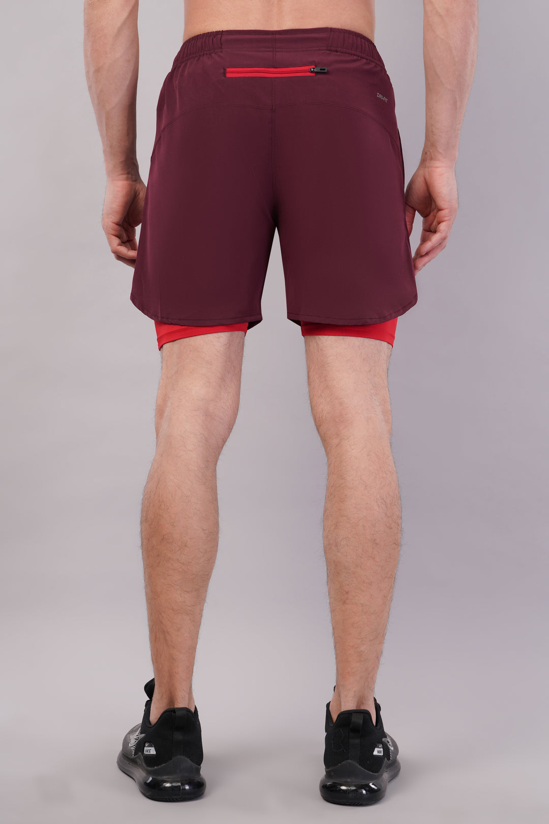 Wilqet Men's Running 2in1 Supporting Shorts with Back Mobile Pkt. & Swimwear Tighty Inner