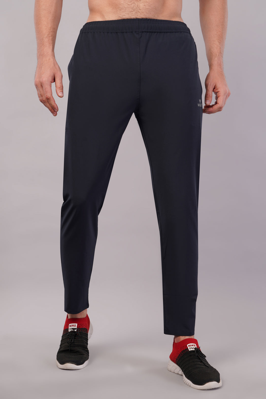 Men's Dryfit Running Sports Track Pant in NS Lycra Pro with 2 Zipped Side Pockets.