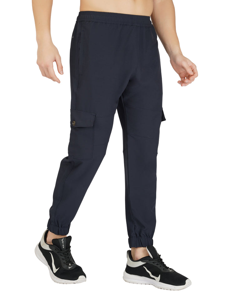 MEN'S TRAVELLING CARGO TRACK PANT WITH 2 SIDE PKT. & 2 AIR FLAP BUTTON PKT.