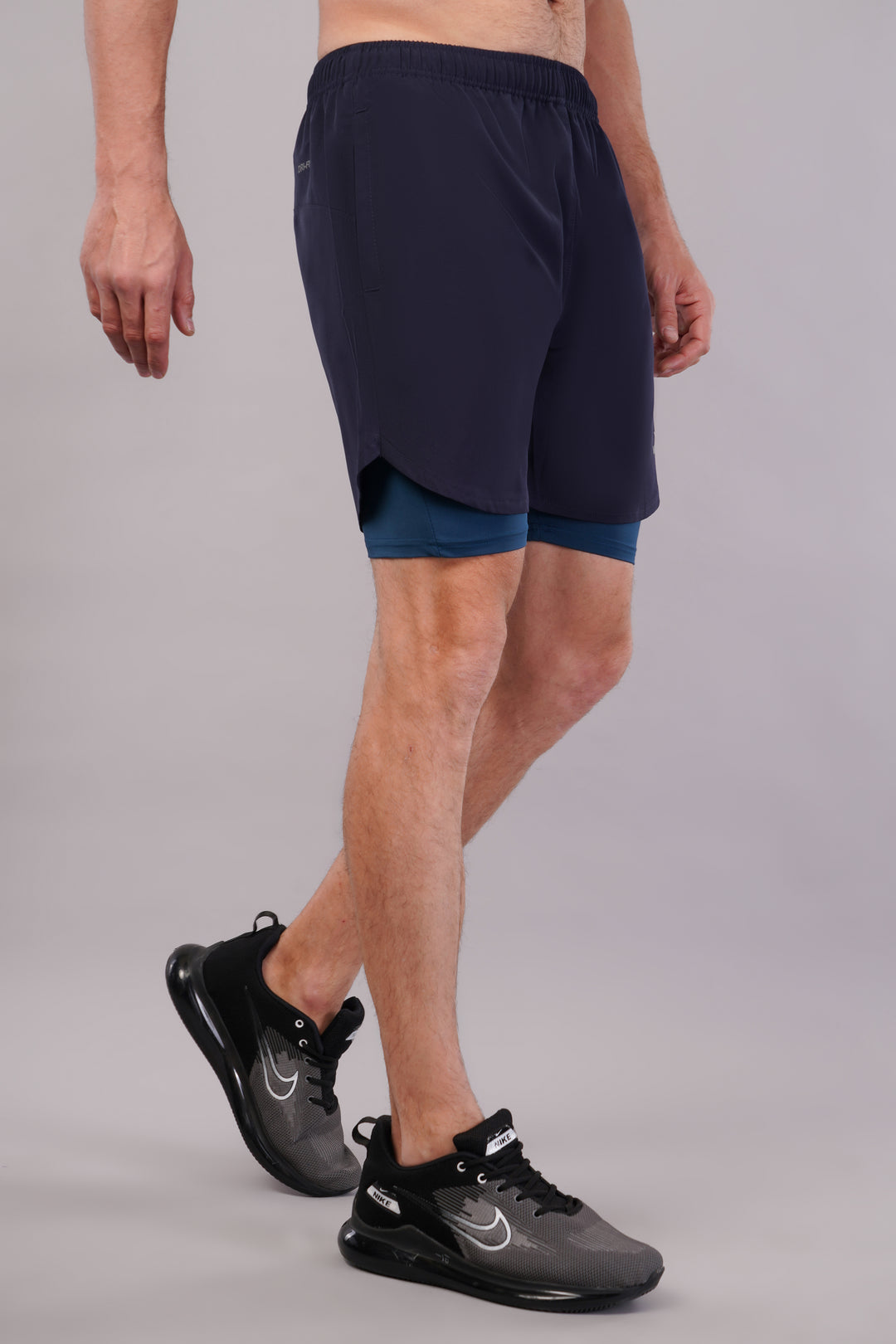 Wilqet Men's Running 2in1 Supporting Shorts with Back Mobile Pkt. & Swimwear Tighty Inner