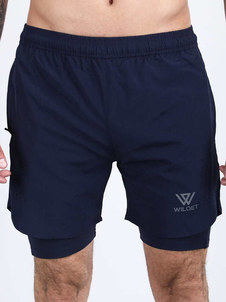 Mens Dryfit 2IN1 Shorts