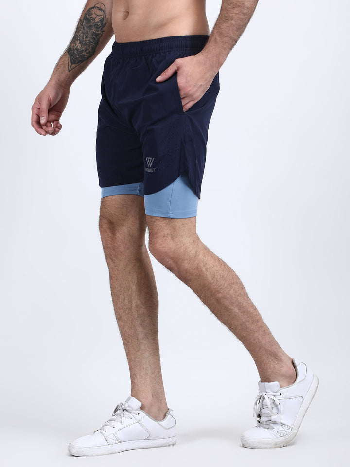 Mens Dryfit 2IN1 Shorts