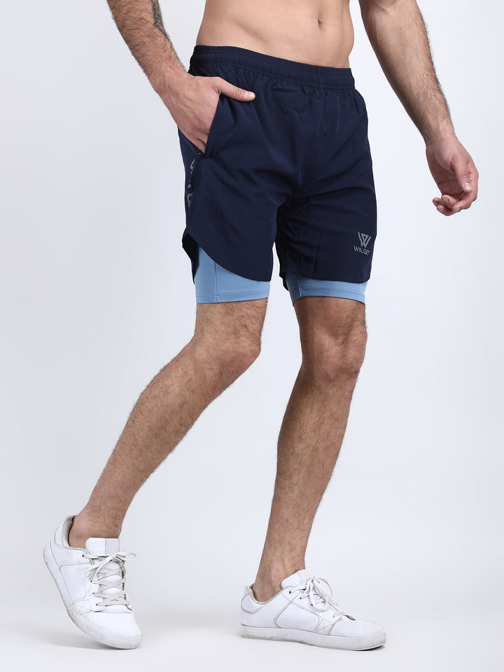 Mens Dryfit 2IN1 Shorts