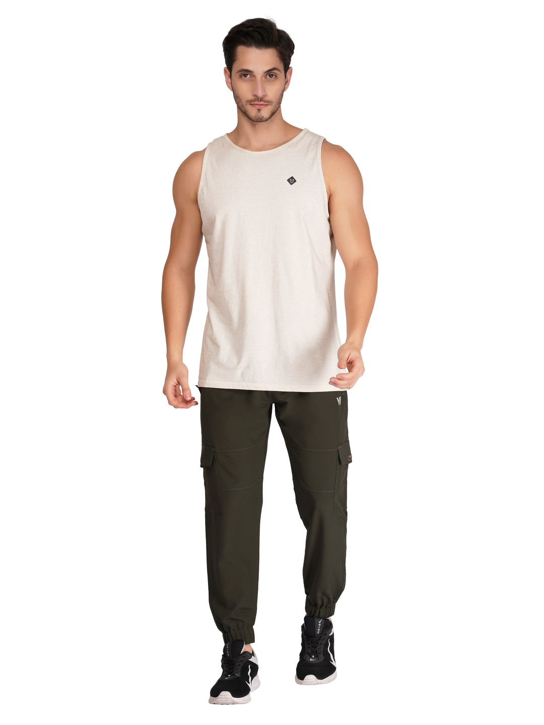 MEN'S TRAVELLING CARGO TRACK PANT WITH 2 SIDE PKT. & 2 AIR FLAP BUTTON PKT.