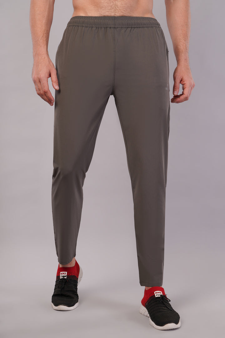 Men's Dryfit Running Sports Track Pant in NS Lycra Pro with 2 Zipped Side Pockets.