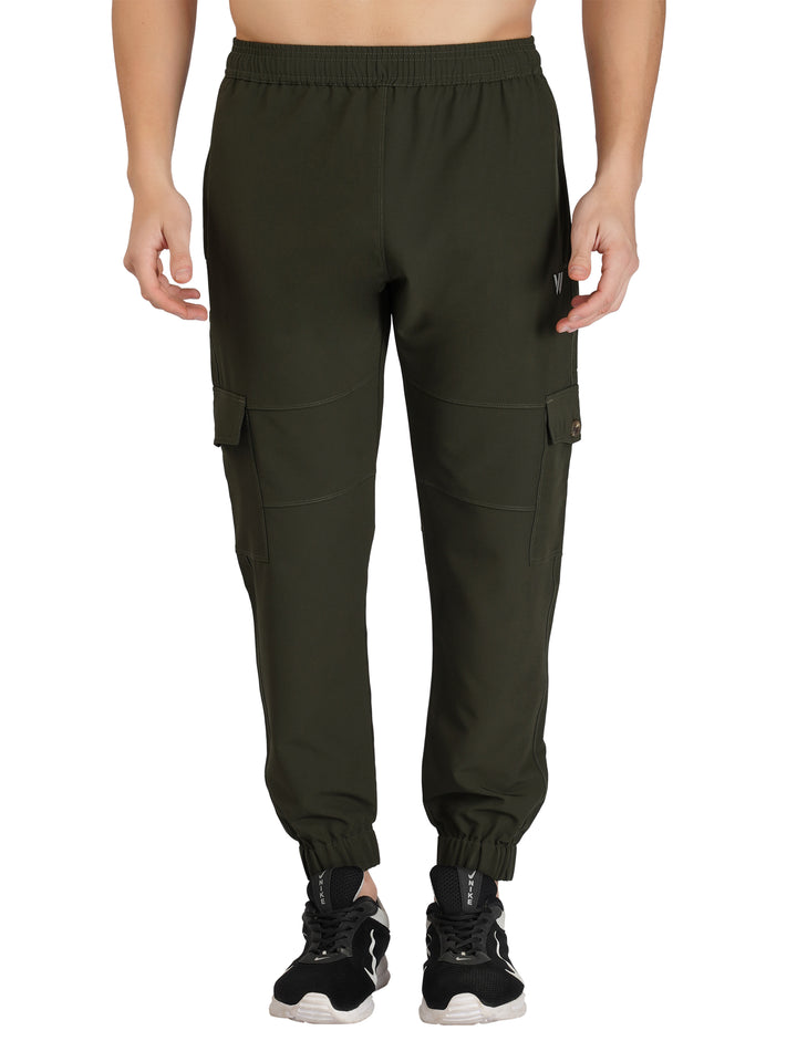 MEN'S TRAVELLING CARGO TRACK PANT WITH 2 SIDE PKT. & 2 AIR FLAP BUTTON PKT.