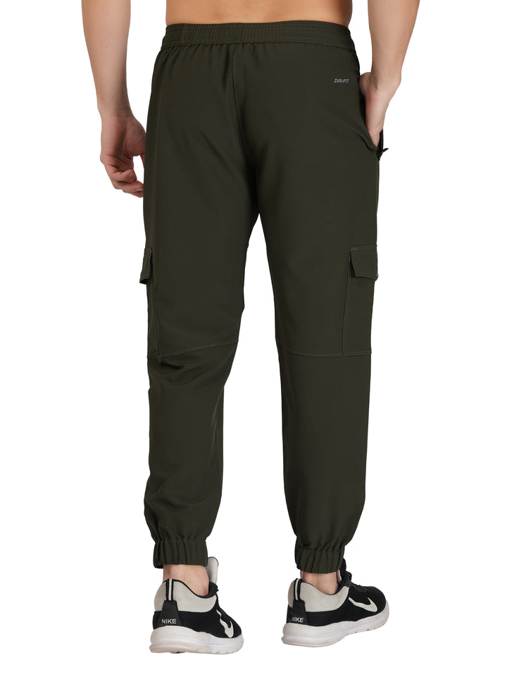 MEN'S TRAVELLING CARGO TRACK PANT WITH 2 SIDE PKT. & 2 AIR FLAP BUTTON PKT.