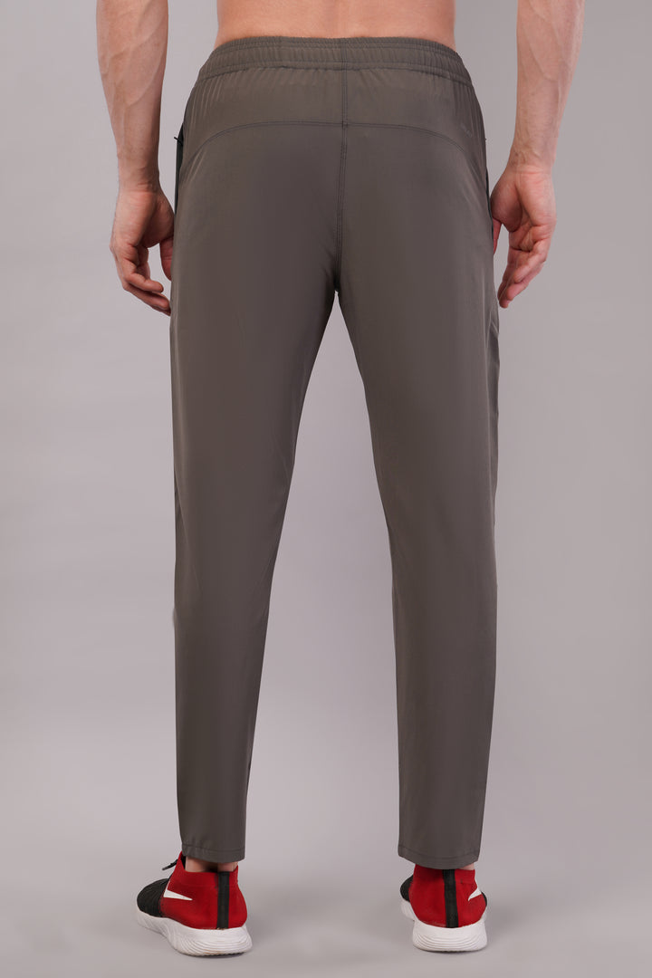 Men's Dryfit Running Sports Track Pant in NS Lycra Pro with 2 Zipped Side Pockets.