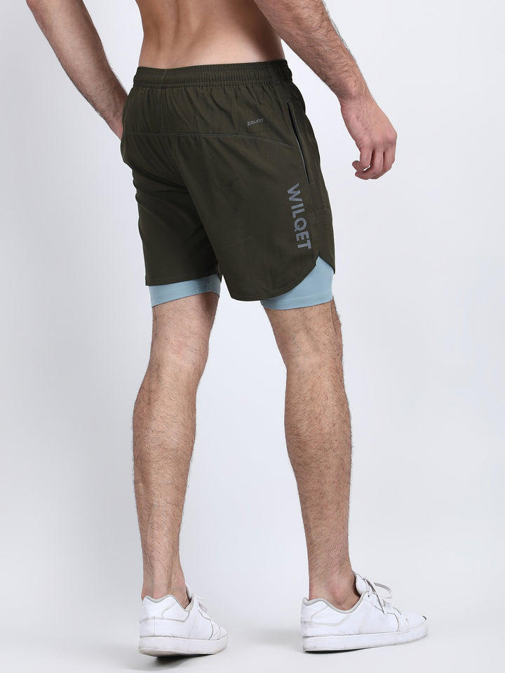 Mens Dryfit 2IN1 Shorts