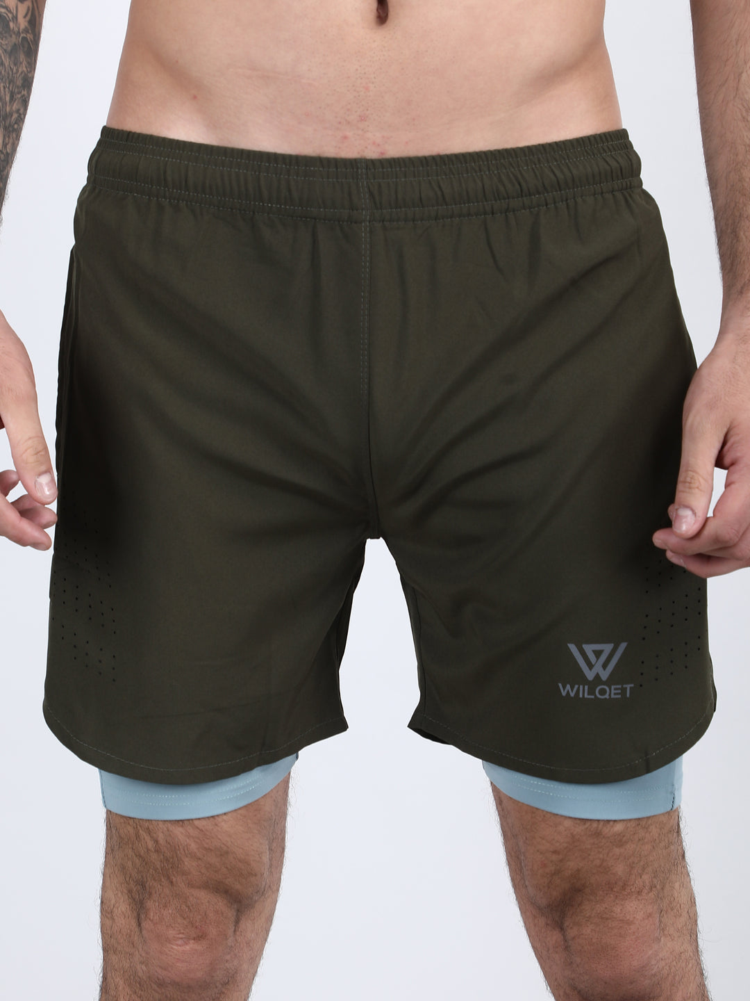 Mens Dryfit 2IN1 Shorts