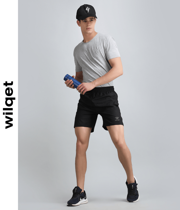 Mens Dryfit Embossed Lycra Shorts