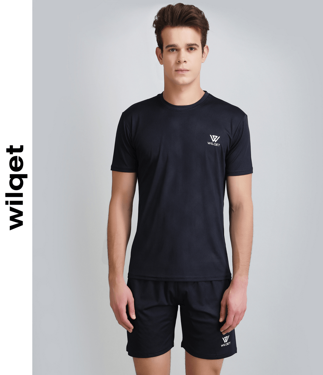 Mens SS Jacquard Round Neck T-Shirts