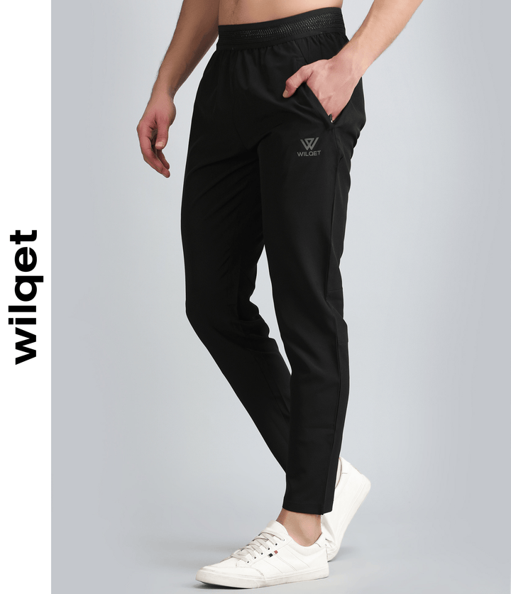 Mens Dryfit Adjustable Elastic Waistband Track Pants