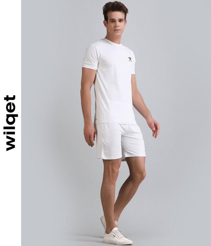 Mens Round Neck Half Sleeve T-shrts & Shorts Combo Set