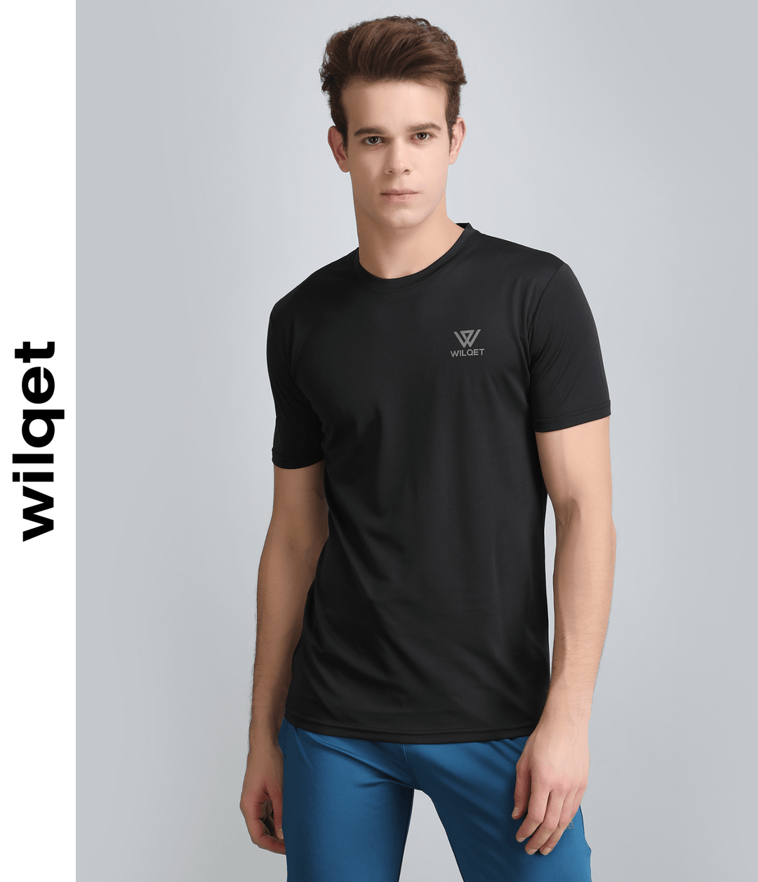 Mens Dryfit 4 Way Lycra Round Neck T-Shirt