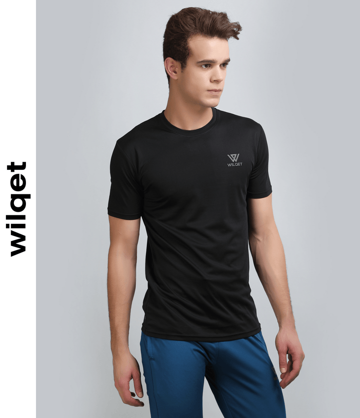 Mens Dryfit 4 Way Lycra Round Neck T-Shirt