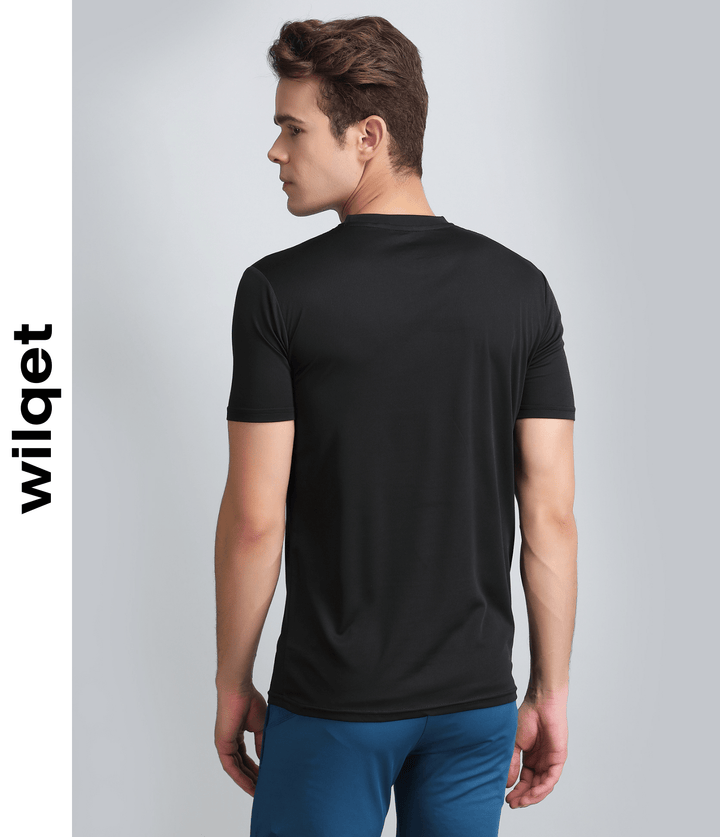 Mens Dryfit 4 Way Lycra Round Neck T-Shirt