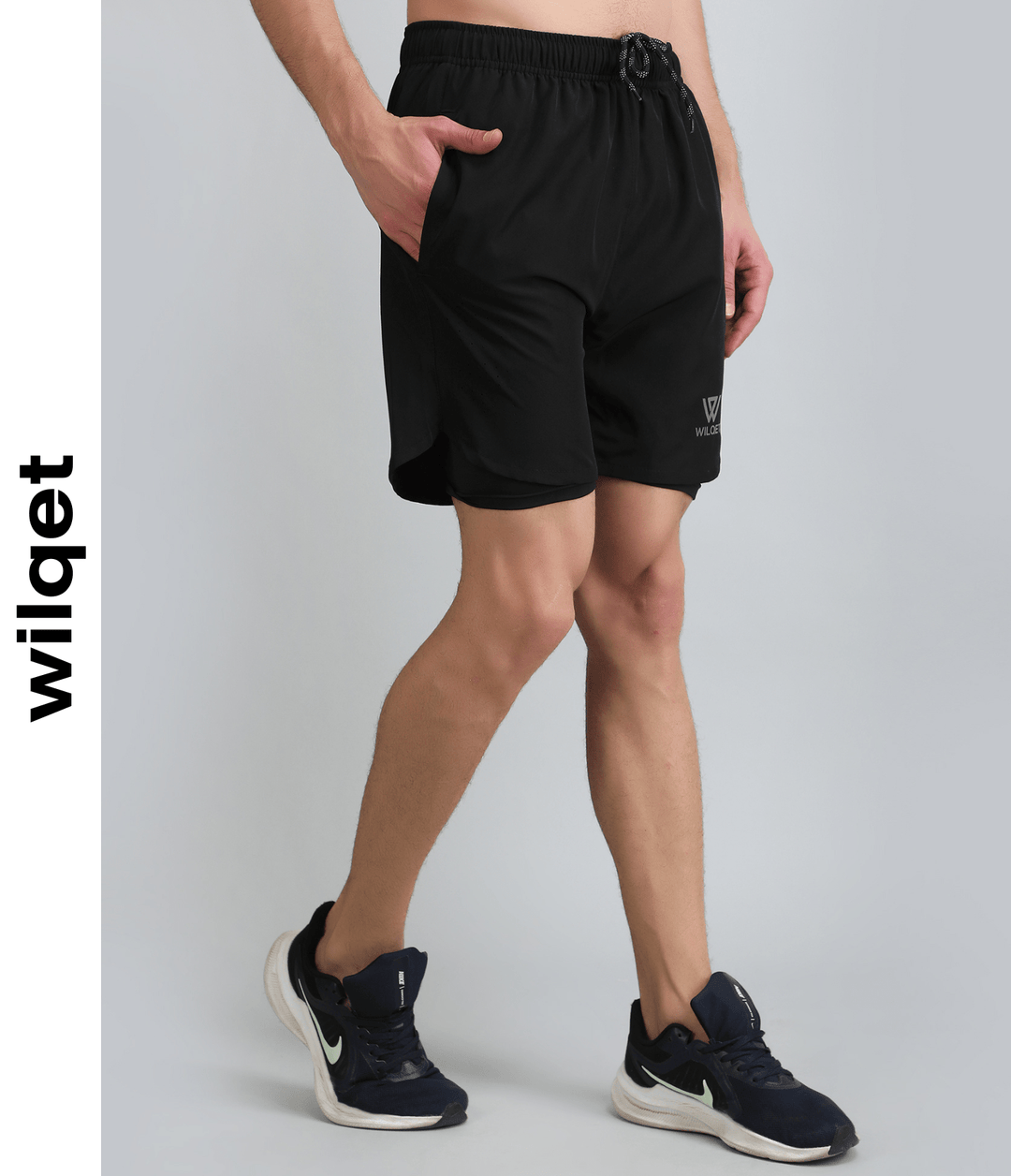 Mens 2IN1 Running Shorts