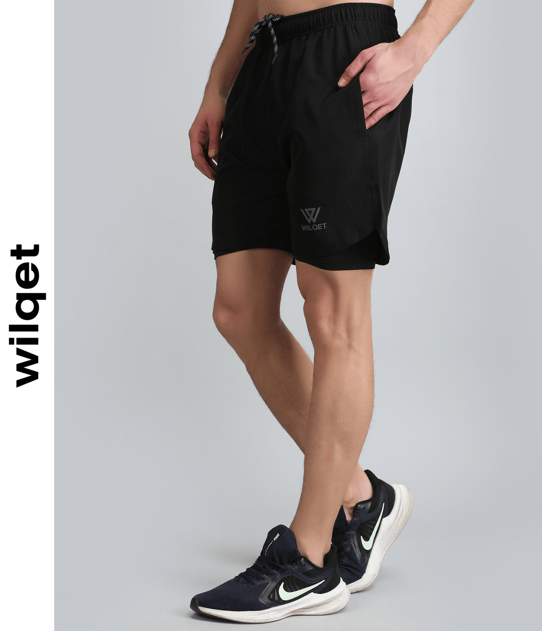 Mens 2IN1 Running Shorts