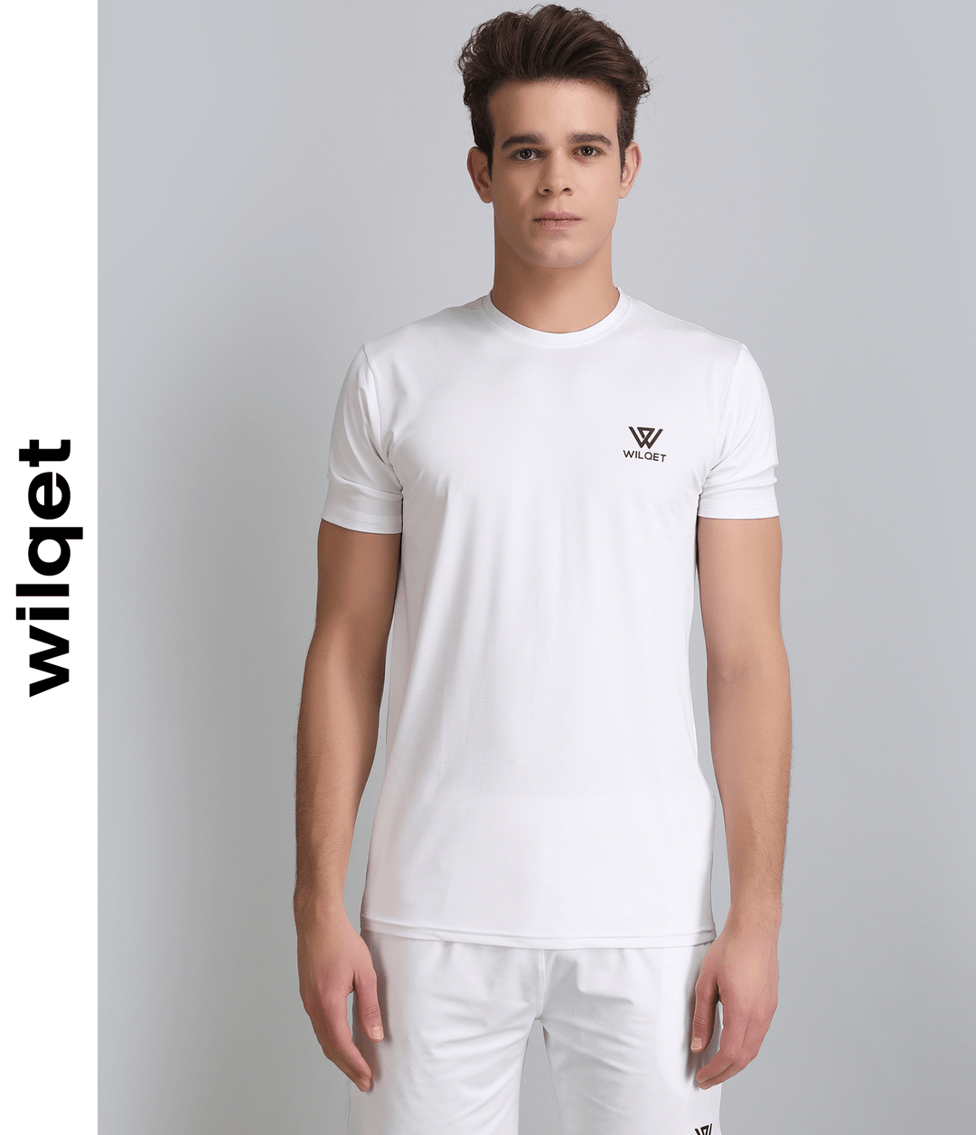 Mens Sports Hal Sleeve Round Neck T-Shirt